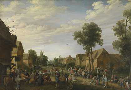 Joost Cornelisz Droochsloot的《乡村集市》