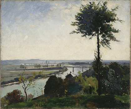 卡尔·弗雷德里克·希尔（Carl Fredrik Hill）的《树与河III》（Bois le Roi的塞纳河）
