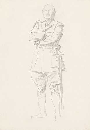 约翰·辛格·萨金特（John Singer Sargent）的“一战将官路易斯·博塔将军研究”