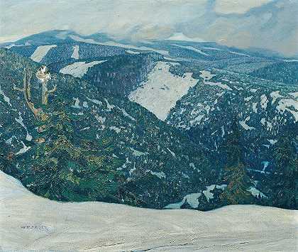 弗朗茨·威廉·杰格尔的《吉泽拉山脉风景》