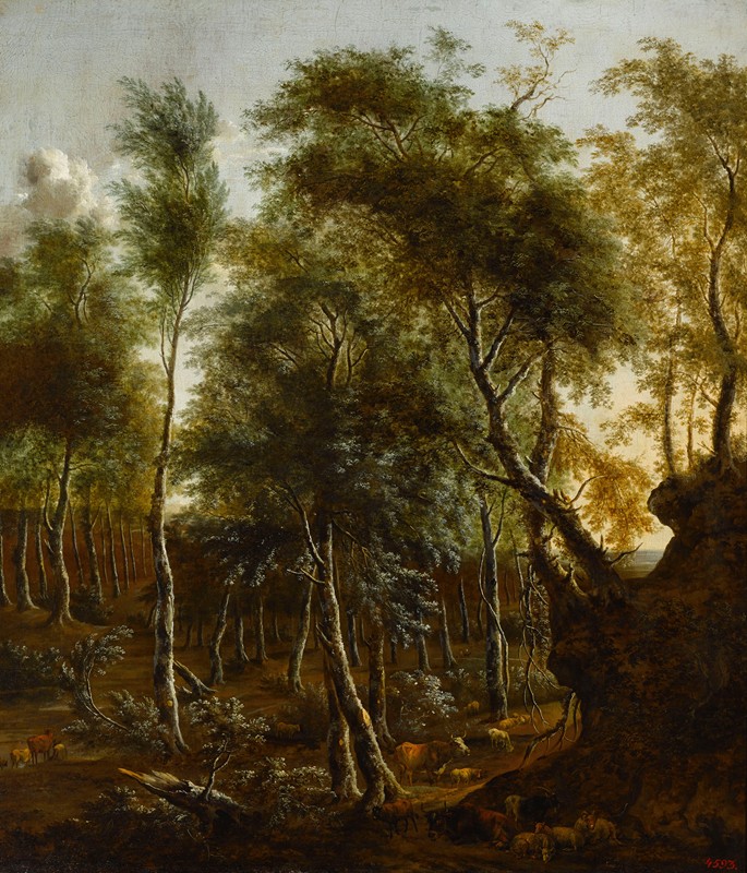 弗雷德里克·德·穆切隆的《森林风景》