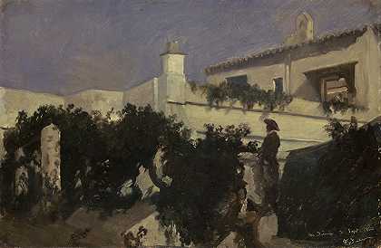 Frank Buchser在Medina Sidonia的西班牙别墅