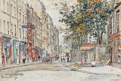 Frédéric Houbron的《Rue HermelàMontmartre》