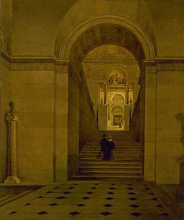 “卢浮宫的大楼梯，维克多·杜瓦尔