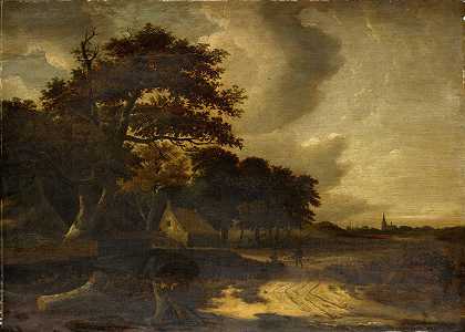 Roelof Jansz.van Vries的《农场风景》