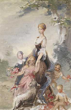 阿道夫·皮尔希的《母亲与孩子》