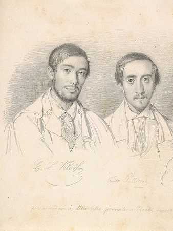 威廉·马斯特兰的《艺术家E.F.克劳斯和G.佩利西亚的双肖像》