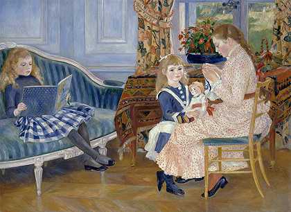 皮埃尔·奥古斯特·雷诺阿（Pierre Auguste Renoir）的《Wargemont的儿童午后》