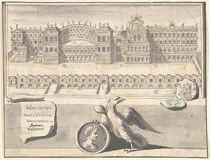 Jan Goeree的《Palatine山上宫殿的重建视图》