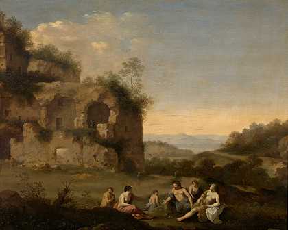科内利斯·范·波伦布尔的《废墟风景》