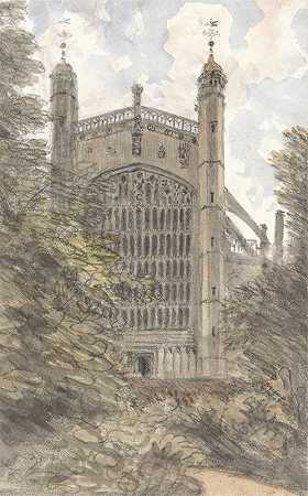 “圣乔治教堂，温莎，西区，1832年7月19日，上午10点，威廉·克罗奇