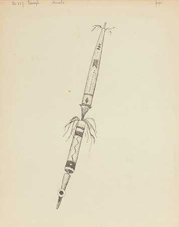 “烟斗，插图来自弗雷德里克·雷明顿的《Hiawatha之歌》