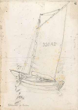 汉斯·古德（Hans Gude）的《Fiskebåten”George”fra Arran》