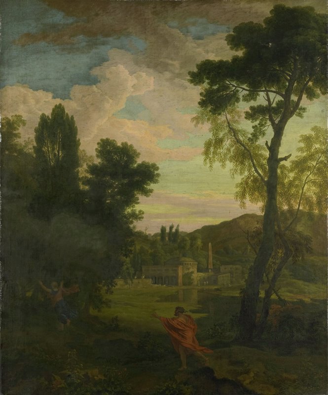 Johannes Glauber的《木星和木卫一的阿卡迪亚风景》