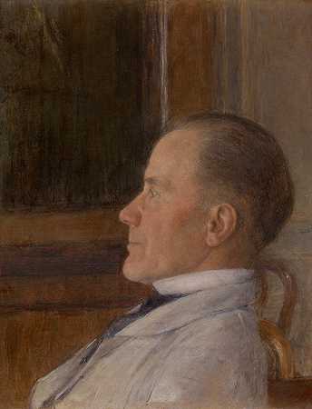 费尔南德·科诺夫的《画家之父埃德蒙·科诺夫》