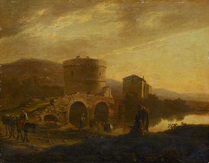 Jan Both的《Ponte Lucano With The Tomb Of The Plautii》