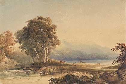 科普利·菲尔丁的《湖泊和溪流的山地风景》