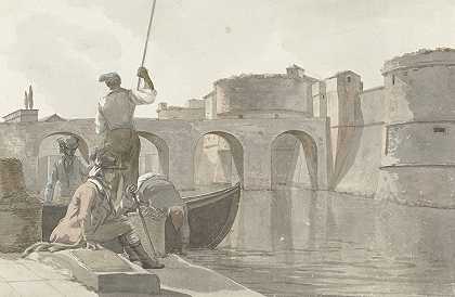 亚伯拉罕·路易·鲁道夫·杜克罗斯的《塔伦特防御工事的新护城河》