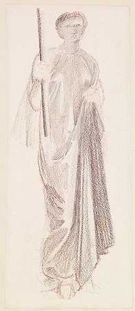 爱德华·科利·伯恩·琼斯爵士的“圣乔治系列——《公主引向龙》女服务员研究”