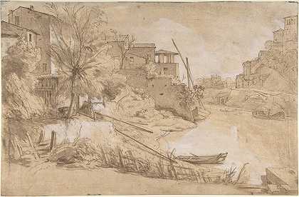 Gaspar Van Wittel的《意大利河景》