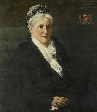 玛丽亚·赫米娜·希姆斯克克（1827-1908）。亨德里克·威廉·梅斯达格《门诺·大卫·格拉夫·范林堡·斯特鲁姆的妻子》