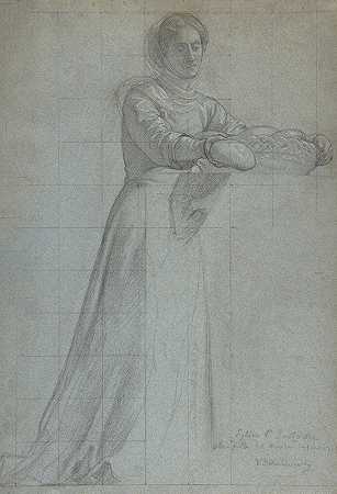 维克托·弗朗索瓦·埃洛伊·比恩诺里的《一个女人从篮子里分发面包》