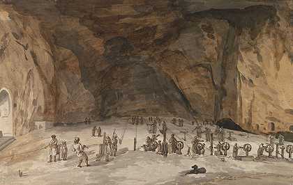 《Interieur van grot Santa Maria Capella》作者：亚伯拉罕·路易斯·鲁道夫·杜克罗斯