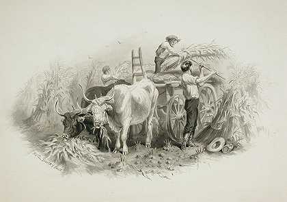 费利克斯·奥克塔维乌斯·卡尔·达利的《干草场景》
