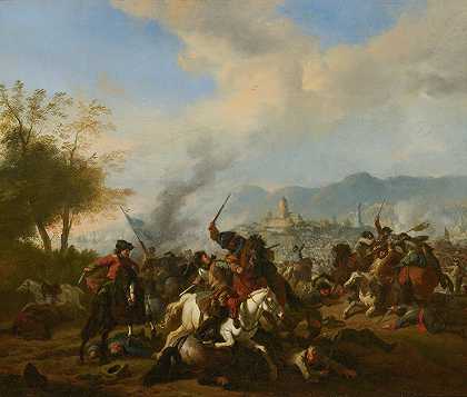 扬·范·胡赫滕堡的《骑兵交战》