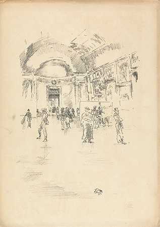 詹姆斯·阿博特·麦克尼尔·惠斯勒的《卢浮宫长廊》
