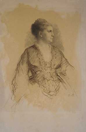 伊士曼·约翰逊的《女人的肖像》
