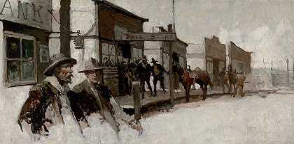 弗兰克·厄尔·肖诺弗的《西部街景》
