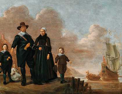 赫尔曼·唐克（Herman Doncker）的《一个家庭的肖像》，据说是德克·杨森·波尔（Dirk Janssen Bol）和他的妻子玛丽特格·克莱斯（Marritge Claesdr）带着他们的孩子