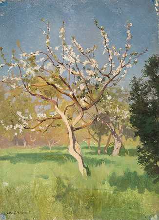 扬·斯坦尼斯拉夫斯基的《开花的苹果树》