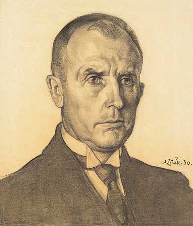 尼古拉·特里克的《卡尔·施洛斯曼教授肖像》