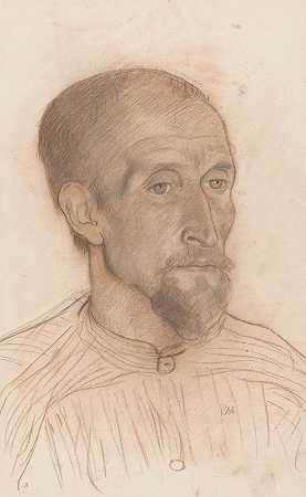 理查德·尼古拉·罗兰·霍尔斯特（Richard Nicolaüs Roland Holst）的《佩特鲁斯·科宁克斯肖像》，右侧