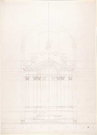 “那不勒斯GesùNuovo高祭坛设计，路易吉·万维泰利