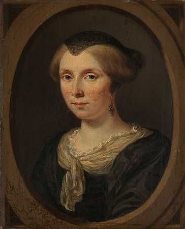 Jan Verkolje《Reinier Couturier的妻子Margaretha Verkolj的肖像》
