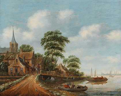 托马斯·海尔曼斯（Thomas Heeremans）的《河畔的村庄》