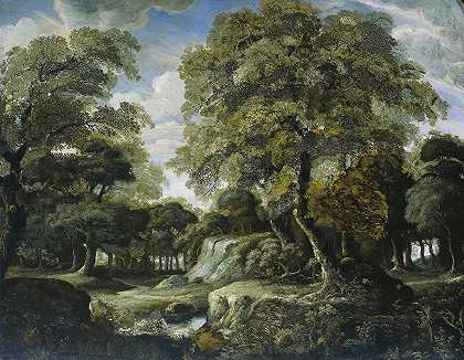 Jan van der Heyden的《森林风景》