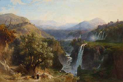 弗朗茨·克内贝尔的《Tivoli的瀑布》