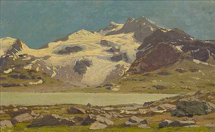 约瑟夫·盖瑟的《高山风景与湖泊》