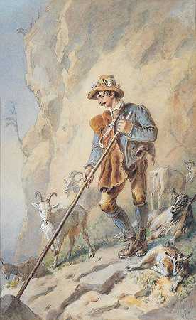 罗森布拉特，奥地利约翰大公的普通猎人，小卡尔·戈贝尔在山中担任牧羊人