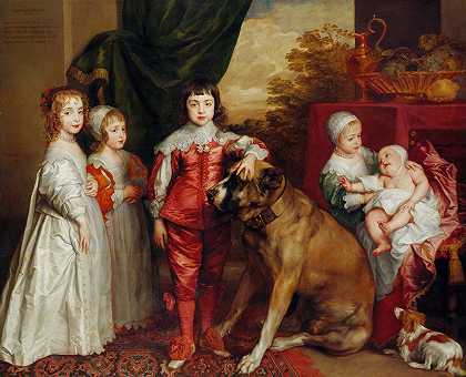 安东尼·范·戴克的《查理一世的五个大孩子》