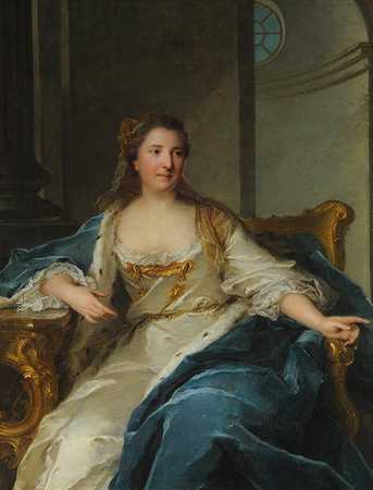 让-马克·纳蒂尔的《康德公主夏洛特·德·黑森·莱茵费尔斯（1714-1741）肖像》