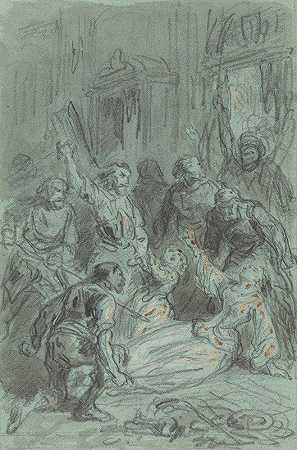 古斯塔夫·多雷（Gustave Doré）的《一个迷人女人的戏剧场景》