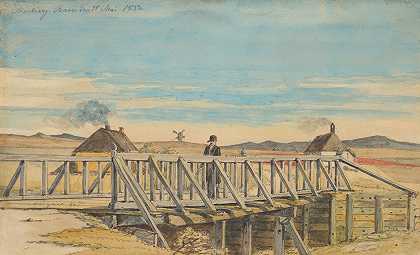 “Mosbjerg附近的一座桥风景”