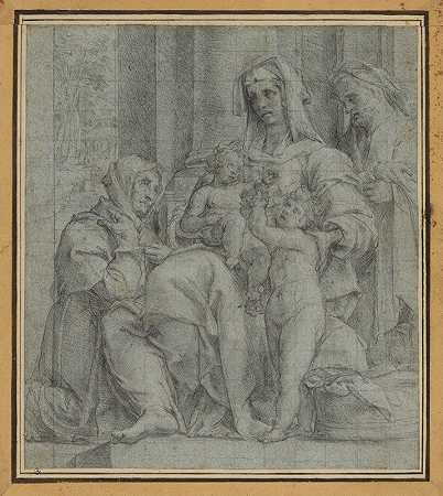 巴托洛梅奥·塞西（Bartolomeo Cesi）的《圣约翰浸信会神圣家庭》