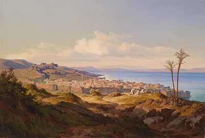 埃德蒙·冯·沃恩德尔的《泰比利亚城与湖》