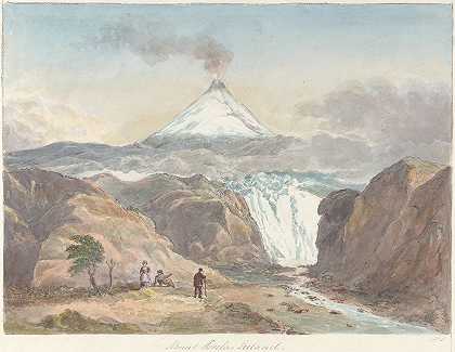 查尔斯·汉密尔顿·史密斯的《冰岛赫克拉山》